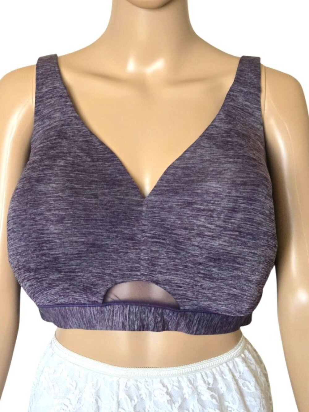 Cacique Lightly Lined No Wire purple Bra size 46DDD